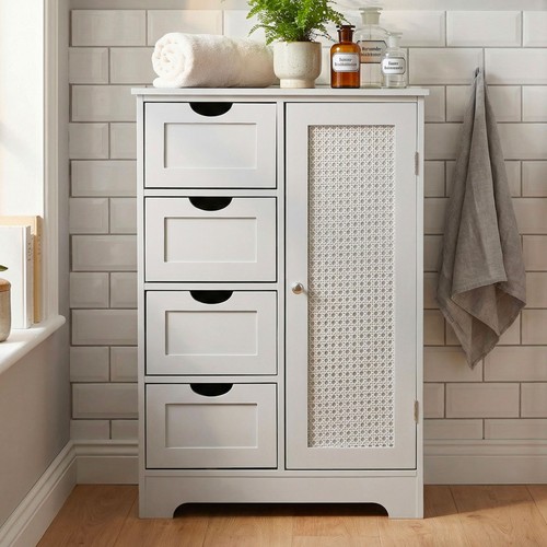 Badschrank weiß 80cm - weiß,